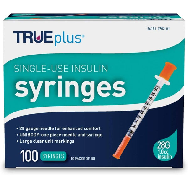 Trividia TRUEplus U100 Insulin Syringes, TRUE plus