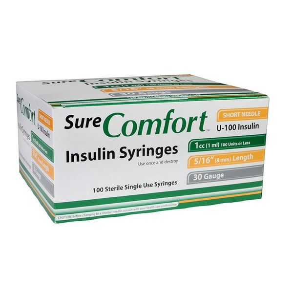Allison Medical Sure Comfort U100 Insulin Syringes, SureComfort