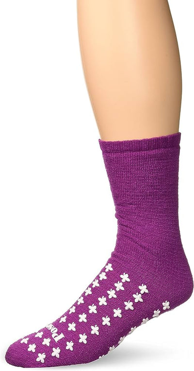Posey Non-Slip Hospital Socks with Grips, Soft Terry Cloth
