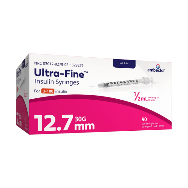 embecta Ultra-Fine Needle U100 Insulin Syringes, BD Becton Dickinson