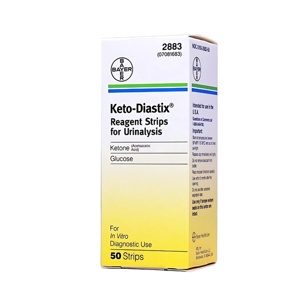 Bayer Keto-Diastix Reagent Strips for Urinalysis, Glucose & Ketone Testing