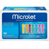 Bayer Microlet Multicolor Lancets, 28G (0.36 mm), 28 Gauge, Universal (Compatible with Most Lancing Devices)