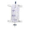 Medline Medium 20 oz. (600 mL) Urinary Catheter Leg Bag with Anti-Reflux Valve and Slide-Tap Drainage Port