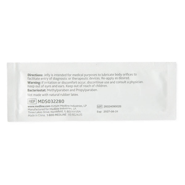 Medline Medical Lubricating Jelly, Sterile, Water-Soluble, Latex-Free