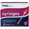 Trividia TRUEplus U100 Insulin Syringes, TRUE plus