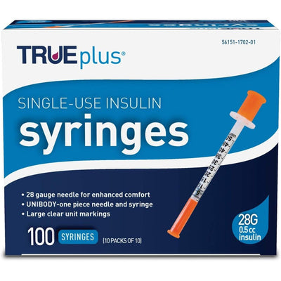 Trividia TRUEplus U100 Insulin Syringes, TRUE plus