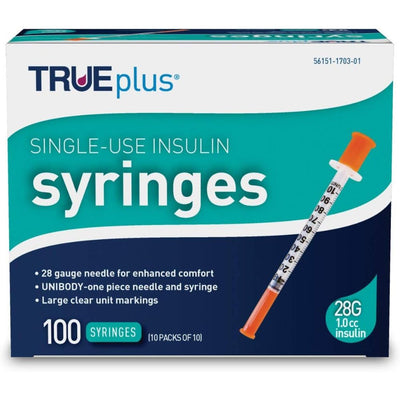 Trividia TRUEplus U100 Insulin Syringes, TRUE plus