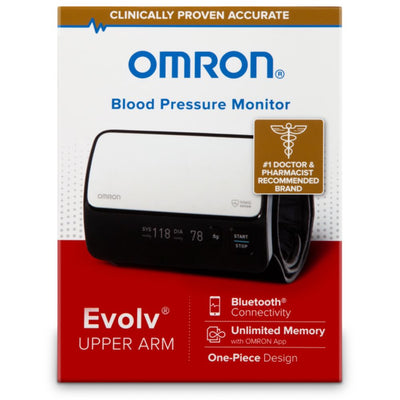 Omron Evolv Wireless One-Piece Upper Arm Digital Blood Pressure Monitor, Fits arms 9 to 17 Inches, BP7000