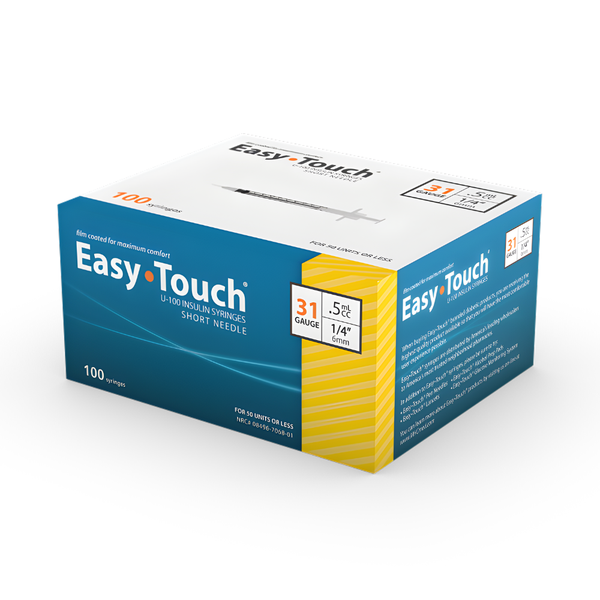 MHC Easy Touch U100 Insulin Syringes, EasyTouch