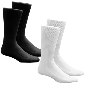 Salk HealthDri Comfortable Acrylic Diabetic Socks, Size 9 to 11, 0.25 lb, Black