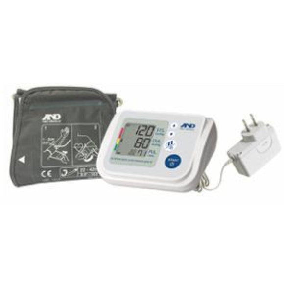 A&D Medical Premium 4 User Upper Arm Electronic Digital Blood Pressure Monitor with AccuFit Plus Wide Range Cuff, Fits arms 8.6