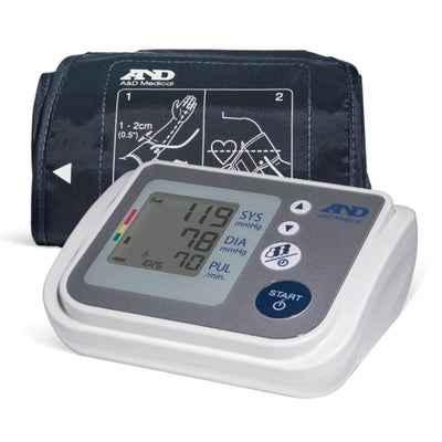 A&D Medical Premium 4 User Upper Arm Digital Blood Pressure Monitor with AccuFit Plus Wide Range Cuff, Fits arms 8.6 to 16.5 Inches (Adapter Excluded), UA-767F