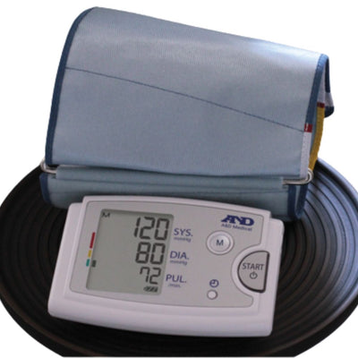 A&D Medical Automatic Upper Arm Digital Blood Pressure Monitor with AС Adapter and Extra-Large Cuff, Fits arms 16.5 to 23.6 Inches, UA-789AC