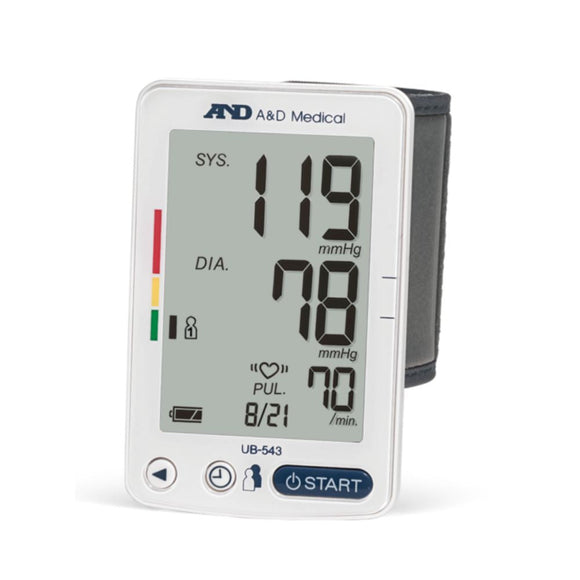 A&D Medical Premium Multi-User Wrist Digital Blood Pressure Monitor, Fits wrists 5.3