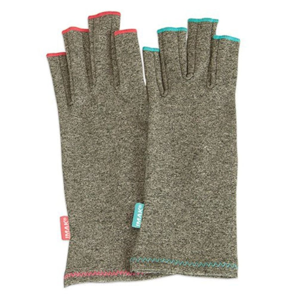 Brownmed IMAK Cotton Arthritis Gloves, Mild Compression, Latex-free, Black