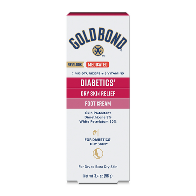 Chattem Gold Bond Ultimate Diabetic Dry Skin Relief Foot Cream, 3.4 oz. Tube