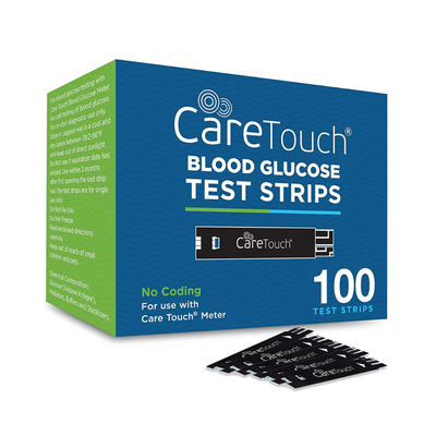 Care Touch Blood Glucose Test Strips / Meter / Monitoring Kit