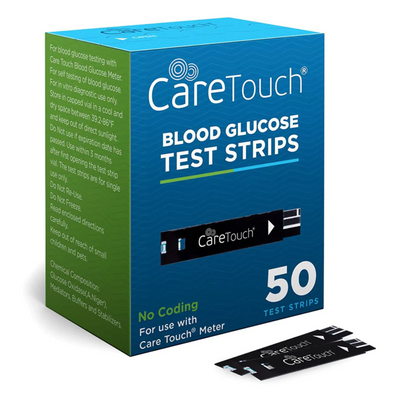 Care Touch Blood Glucose Test Strips / Meter / Monitoring Kit