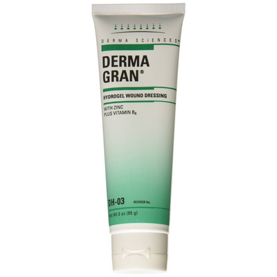 Derma Sciences Dermagran Zinc-Saline Hydrogel Dressing, 3 oz. Tube
