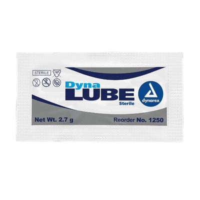 Dynarex DynaLube Lubricating Jelly, Sterile, Water Soluble, Greaseless, Unscented, Latex-Free