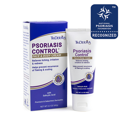 Genuine Virgin Aloe TriDerma Psoriasis Control Cream, Paraben Free