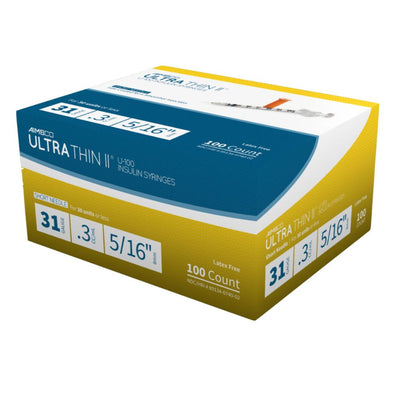 Delta Hi-Tech AIMSCO U100 Insulin Syringes