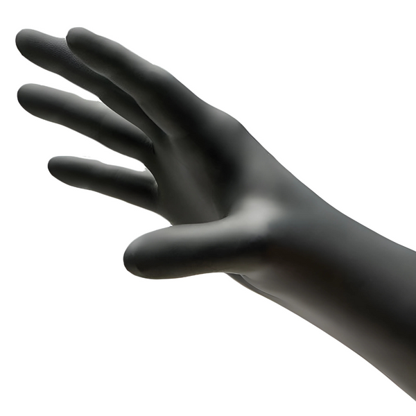 NitriDerm Black Nitrile 187 Series Examination Gloves, Black, Powder-free, Latex-free, Non-Sterile
