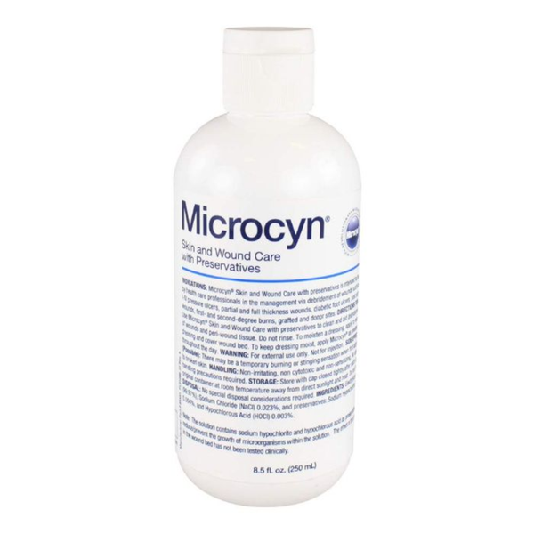 Microcyn Skin and Wound Care Solution with Preservatives ,250 mL