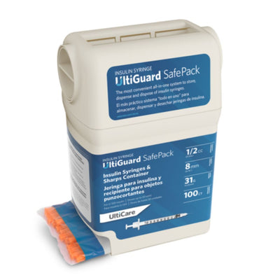 Ultimed UltiCare U100 Insulin Syringes with UltiGuard Safe Pack