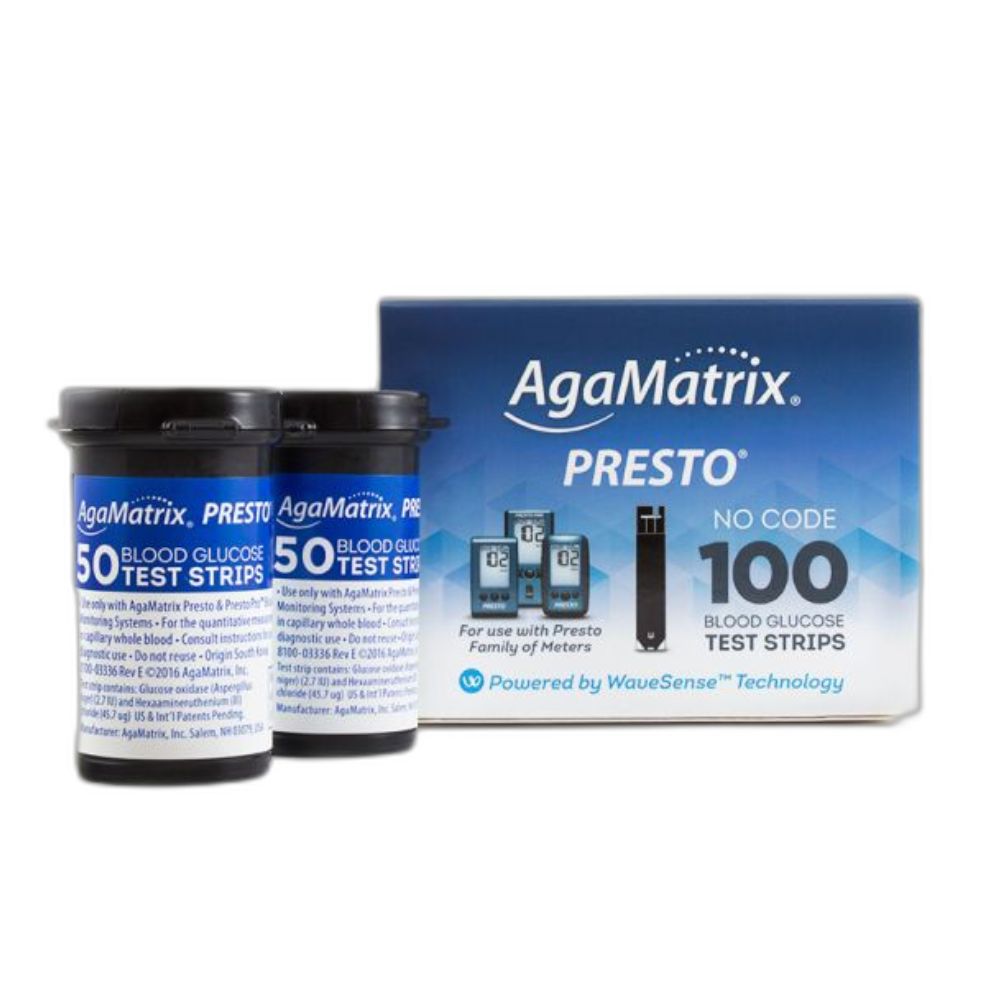AgaMatrix Presto Blood Sugar Test Strips / Meters / Monitoring Kits ...