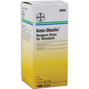 Bayer Keto-Diastix Reagent Test Strip, Glucose and Ketone