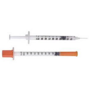 BD 30G (0.30mm) 1/2in (12.7mm) 1/2cc (0.5mL) Becton Dickinson Ultra-Fine Needle U100 Insulin Syringes