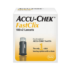 Accu-Chek 30G (0.30mm) FastClix Lancets, 30 Gauge, Box of 102