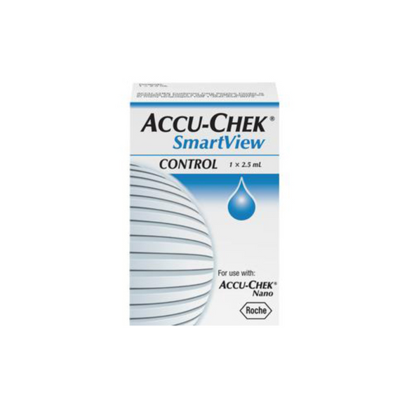 Accu-Chek SmartView Blood Glucose Control Solution, Level 1, 2.5mL, 59-06334032001
