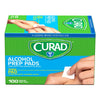 Medline Curad Alcohol Prep Pads, 2-Ply Medium, Box of 100, CUR45585RB