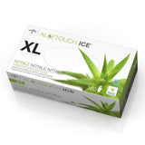 Medline Aloetouch Ice Thin Nitrile Exam Glove, Non-Sterile, Powder-free, Latex-free