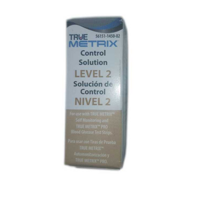 TRUE Metrix Control Solution, Levels 1, 2, and 3 (Low, Normal, High) for TRUE Metrix Meters and Test Strips