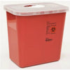 Kendall Healthcare Multi-Purpose Sharps Container with Rotor Lid 2 gal, 8 qt, Red, 10 Inches H x 7-1/4 Inches D x 10-1/2 Inches W