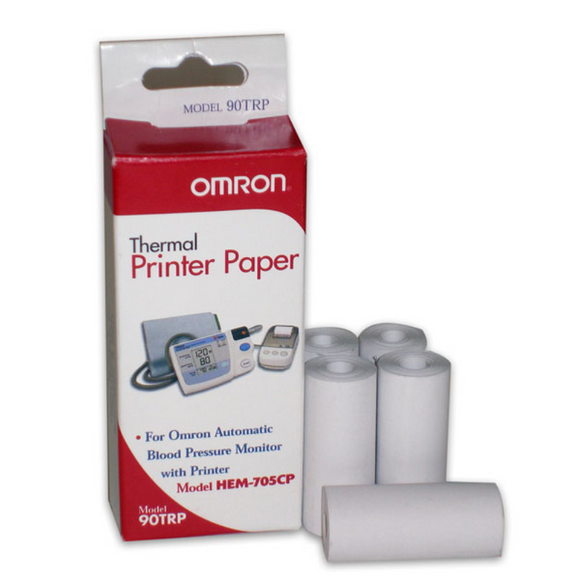 Omron Thermal Replacement Printing Paper Roll, For Automatic Blood Pressure Monitor with Printer Model 73HEM705CP