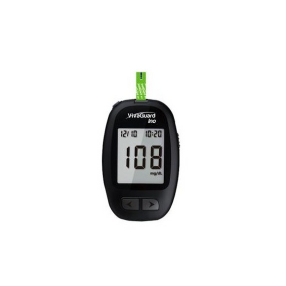 Able VivaGuard Ino Blood Glucose Meter, Sugar Level Monitoring System with Eight Electrode Technology, No Coding, 01373