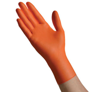 Ambitex Nitrile General Purpose Glove, Small, Non-sterile, Powder-free, Latex-free, Orange, NSM6201T