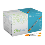 Care Touch U100 Insulin Syringe with Ultra-Thin and Lubricated Bevel