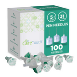 Care Touch Insulin Pen Needles with Ultra-Thin and Lubricated Bevel