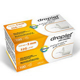 HTL-Strefa Droplet 32G (0.23mm) 3/16in (5mm) 100 U100 Insulin Pen Needles
