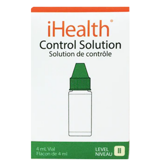 iHealth Labs Blood Glucose Control Solution, Level 2, 4mL, CTSL
