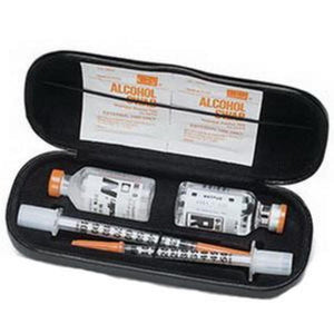Medicool DI Case Eyeglass Style Diabetic Insulin Case, Diabetic Travel Organizer and Insulin Protector, Black