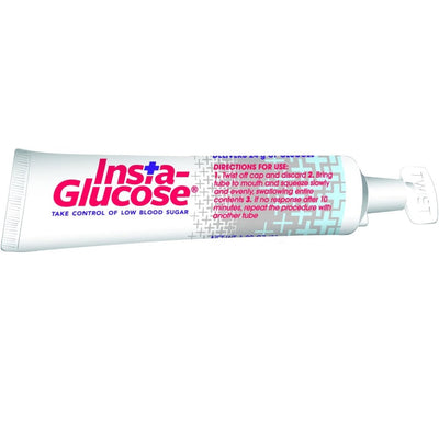 Cardinal Health Insta-Glucose Gel For Low Blood Sugar, Cherry Flavor, 1.09 Oz Tube, 1758689