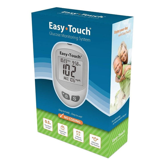 MHC Medical EasyTouch Blood Glucose Meter Kit, Automatic, No Coding